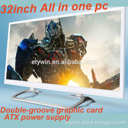 Gaming all in one computer case w/o computer part gaming computer 32" LED monitor all in one pc built-in all in one barebone pc